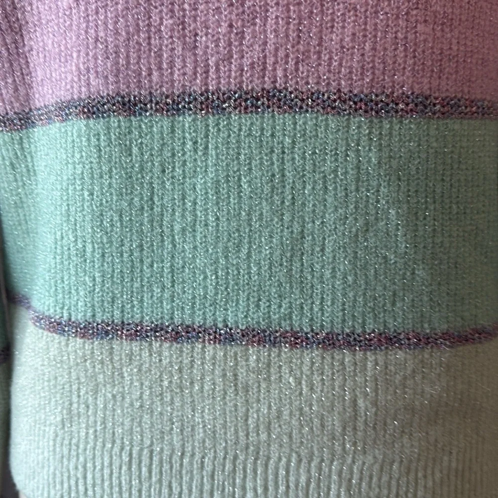 The Children’s Place sweater girls size 16 sparkly rainbow stripes girlhoodcore